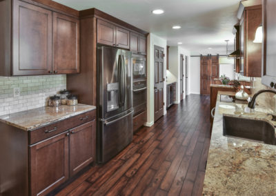 kitchen remodel wood tile