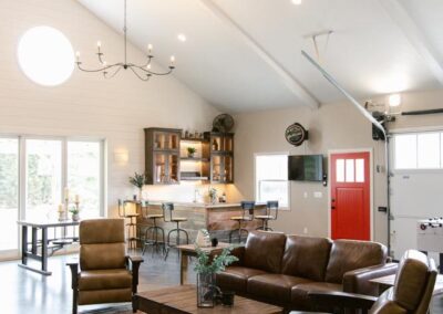 Spacious Living Room with a Vaulted Ceiling, Showcasing Remodeling in Menasha, WI